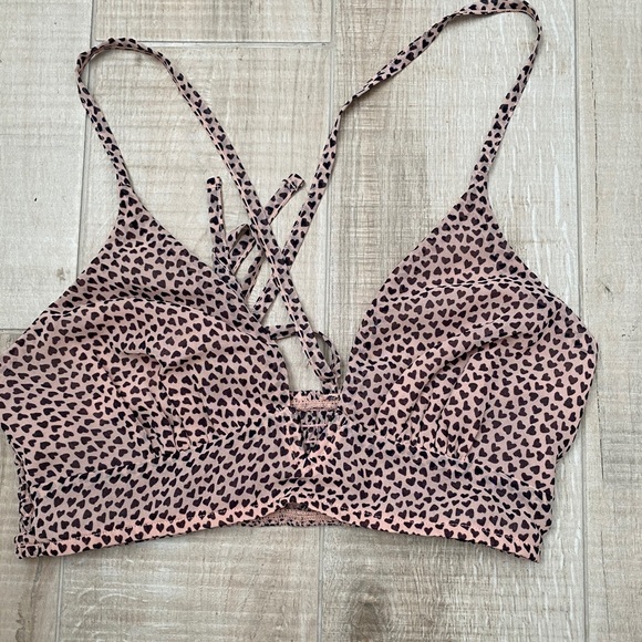 Free People Other - Free People Cassie Soft Bra Sz XS Hearts Print